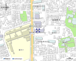 富田青少年交流センター周辺地図