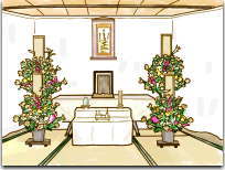 自宅での家族葬のイメージ