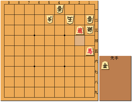 第3手　先手　2三飛成