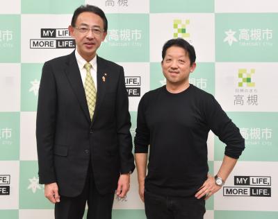 株式会社FONZの小山代表と濱田市長