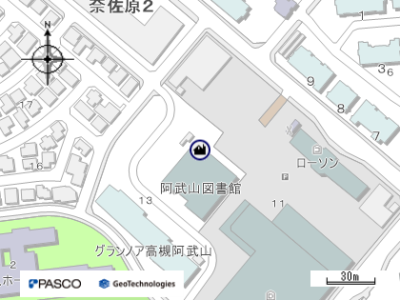 阿武山公民館地図