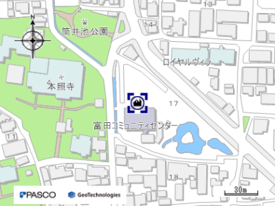 富田公民館地図