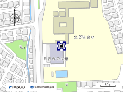 日吉台公民館地図