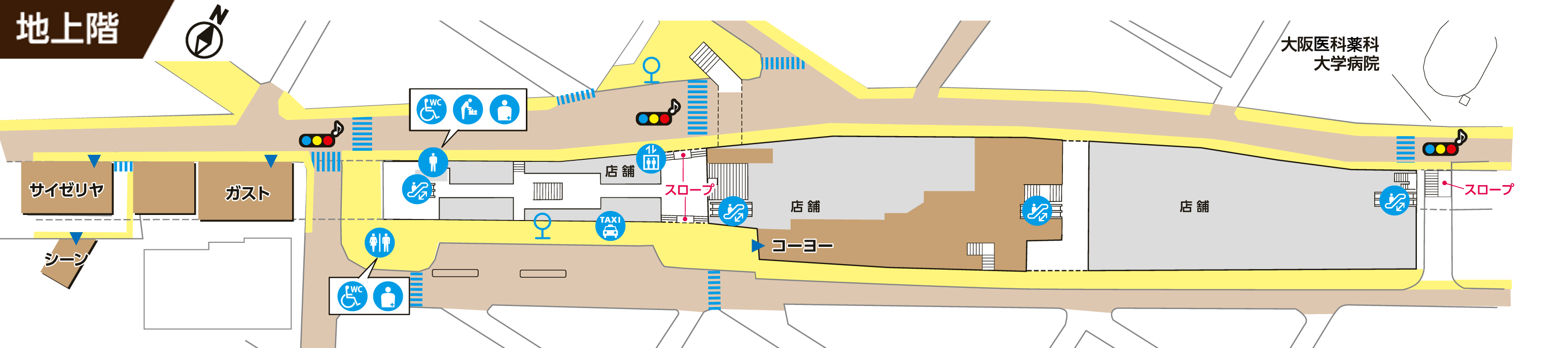 阪急高槻市駅　地上階の画像