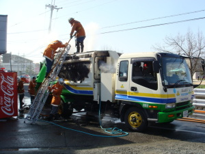 過去の車両火災の様子