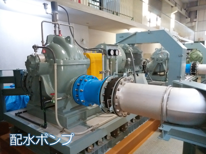 配水ポンプの写真