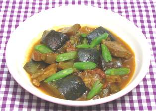 ハムと夏野菜のカレー煮