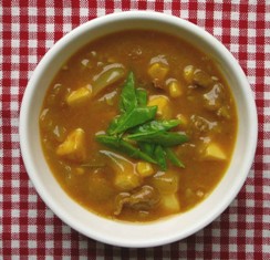 豆腐カレースープの写真
