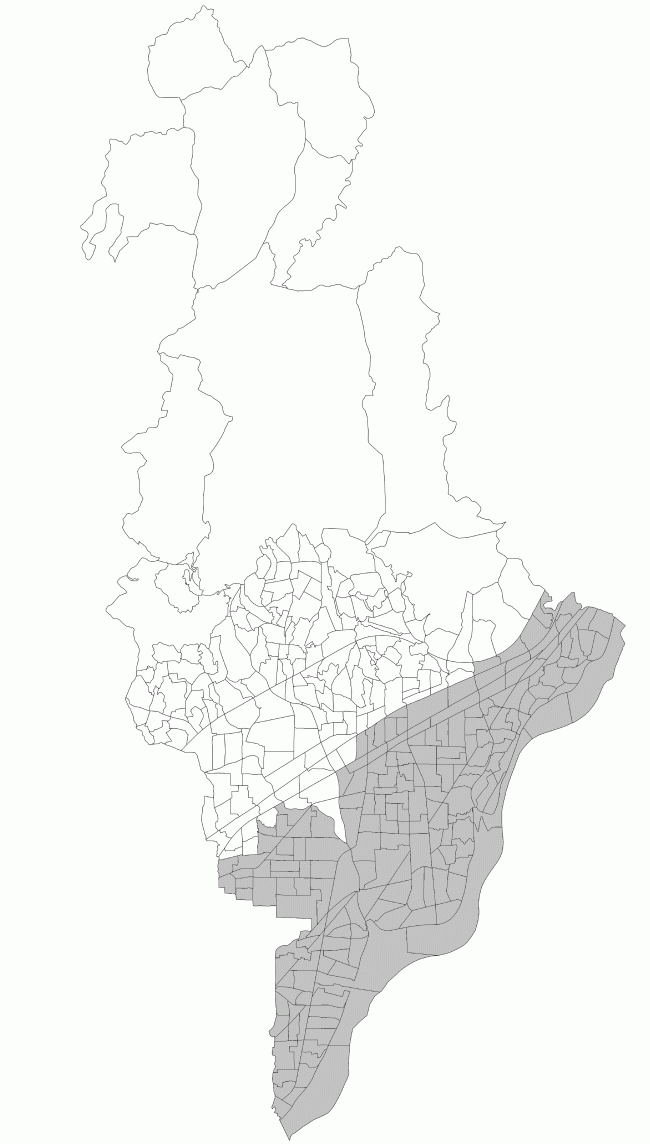 淀川周辺地域の図