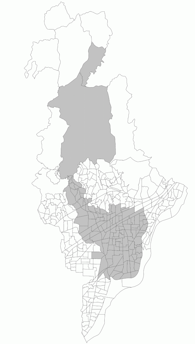 芥川周辺地域の図