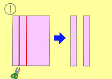 作り方手順1を示したイラスト