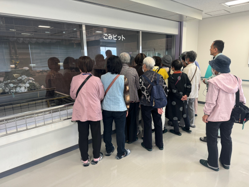 ごみピット見学の様子その１