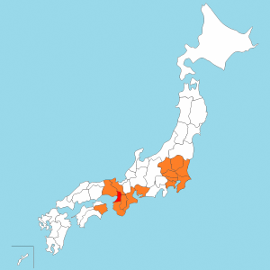 令和7年3月現在の全国のクビアカ分布