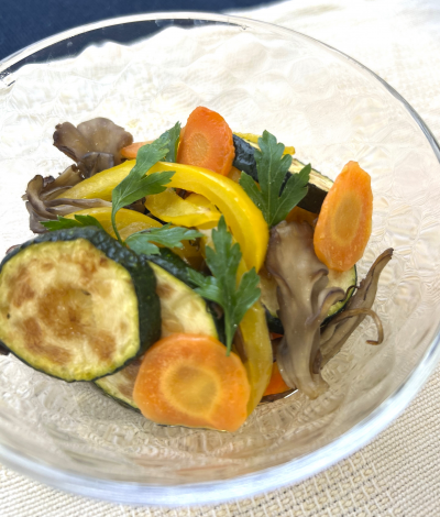 カラフル野菜の焼きマリネの写真