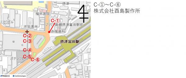 広告掲載場所説明用（JR摂津富田駅前）