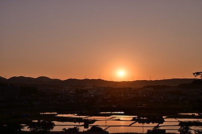 西之川原地区の水田