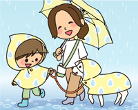 週刊たかメールトップ画像「梅雨のお揃いコーデ」