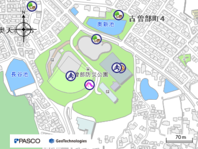 古曽部 地図
