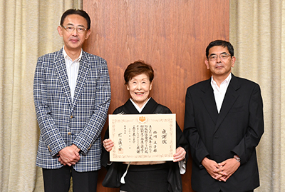 掛川さんと竹中局長と濱田市長