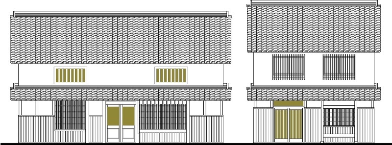 造り酒屋と町家