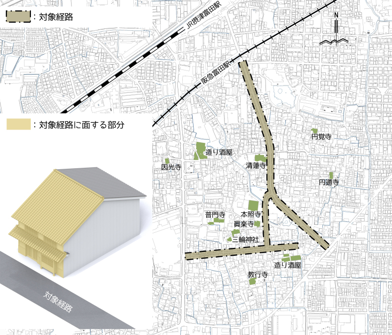 対象経路地図