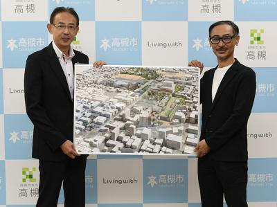 笠島代表取締役と濱田市長