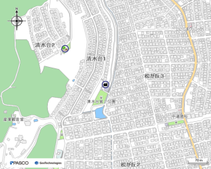 北清水公民館周辺の地図