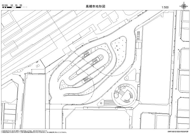 500分の1地図例の画像