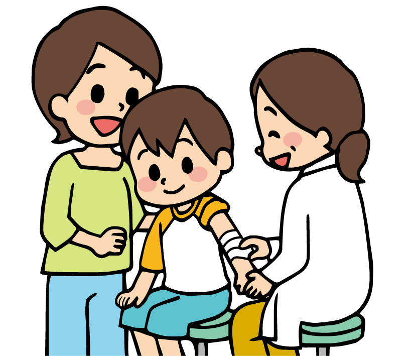 A_28_090子どもに包帯を巻くCMYK