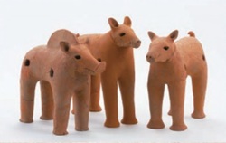 犬形埴輪と猪形埴輪