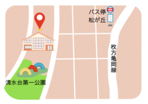 北清水コミュニティセンター地図