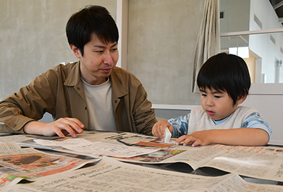 勾玉作りの様子