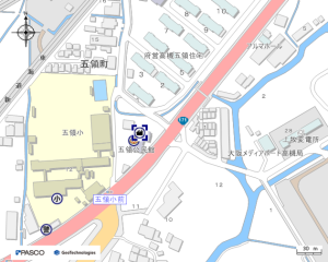 五領公民館周辺の地図