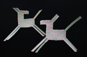 紙で作るイタヤ馬（作品イメージ）