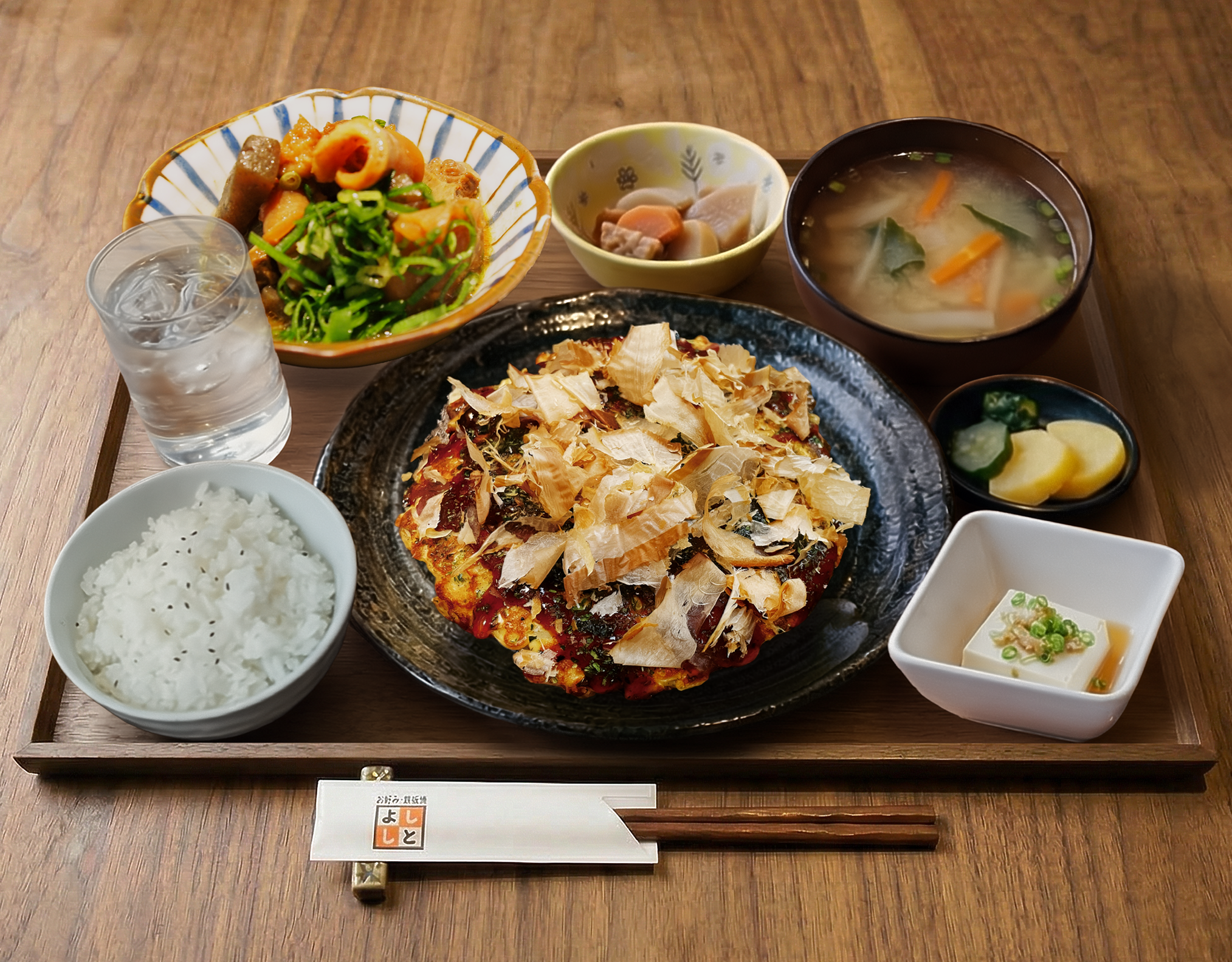 お好み焼き定食