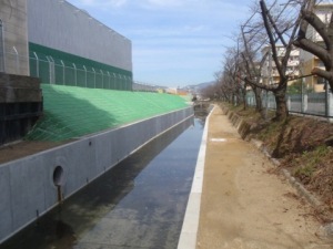水路改修後の写真