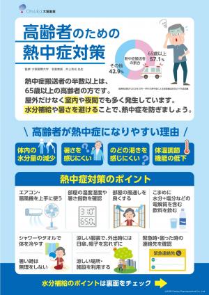 熱中症予防啓発用リーフレット（表）