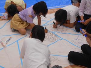 巨大アートの下絵をかこう