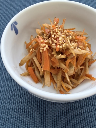 レンジで簡単きんぴらごぼう