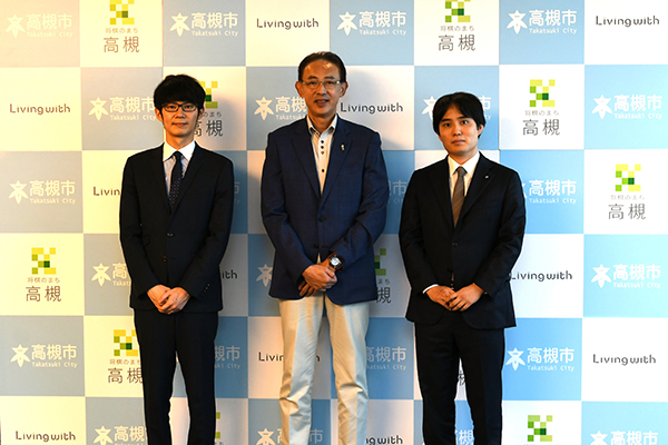 棋士表敬訪問の写真