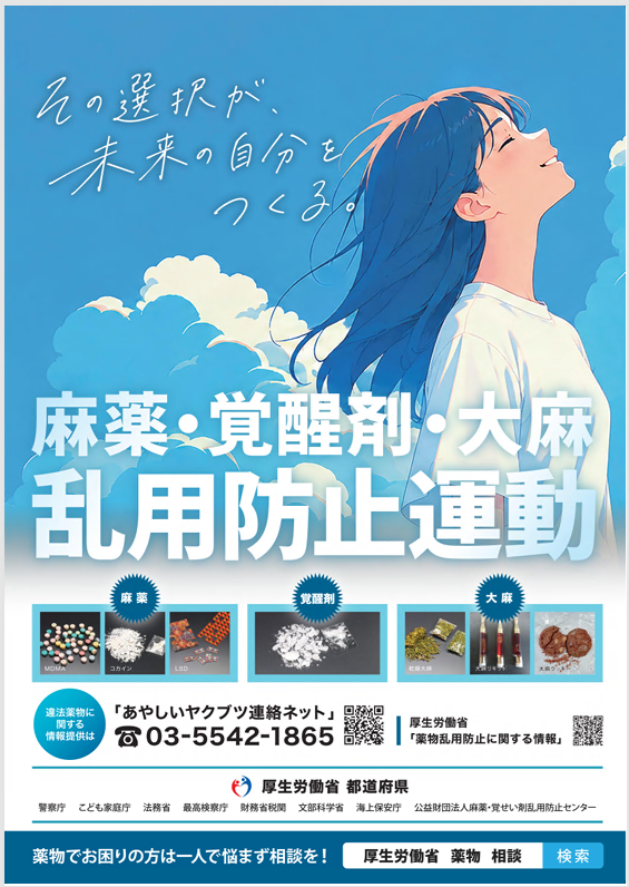 麻薬・覚醒剤・大麻乱用防止運動ポスター
