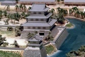 高槻城模型の天守部分拡大の画像