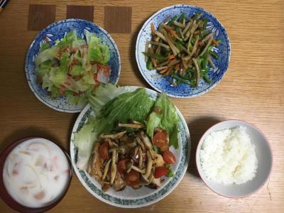 鶏肉の変わりしょうが焼き定食２