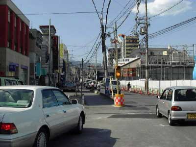 都市計画道路  上田辺芥川線（整備前）の画像