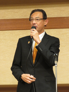濱田剛史市長の挨拶の様子の画像