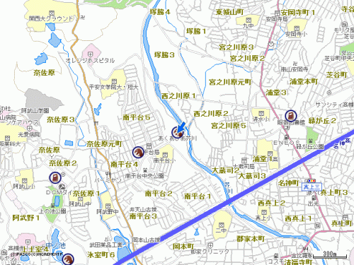 自然博物館の位置図