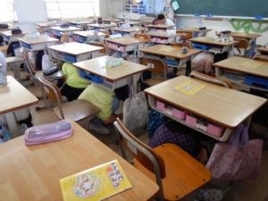 避難訓練の様子