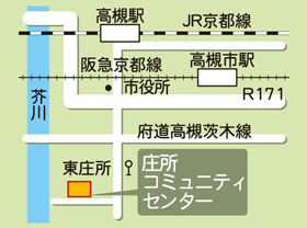 庄所コミュニティセンターの地図