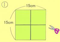 作り方手順1を示したイラスト
