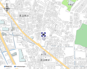 真上公民館　地図